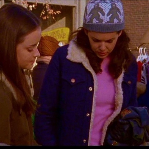 Blue Corduroy Sherpa Jacket ASO Gilmore Girls - Lorelai Gilmore - Picture 7 of 9